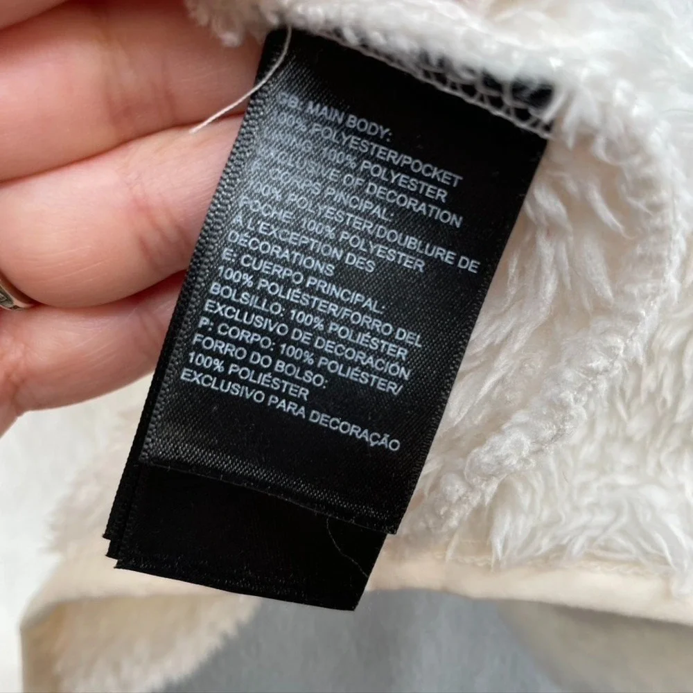 The North Face Fleece Jacket Girls 14 16 Large White Cozy Comfort Gorpcore